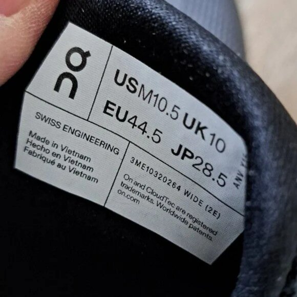 On Cloudrunner 2 - Color: Eclipse / Black - Size: 10.5 Wide - Picture 9 of 9